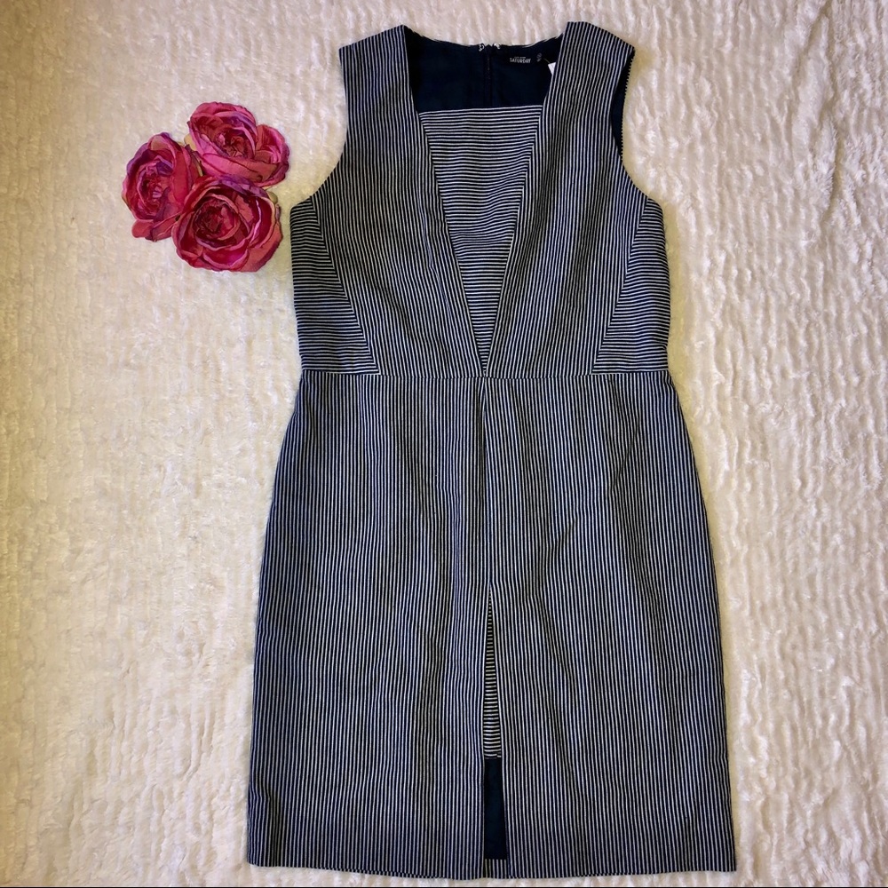 Stripped Linen Dress